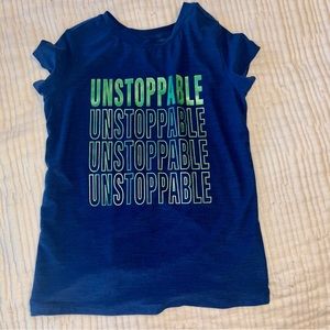 Navy blue girls L athletic top